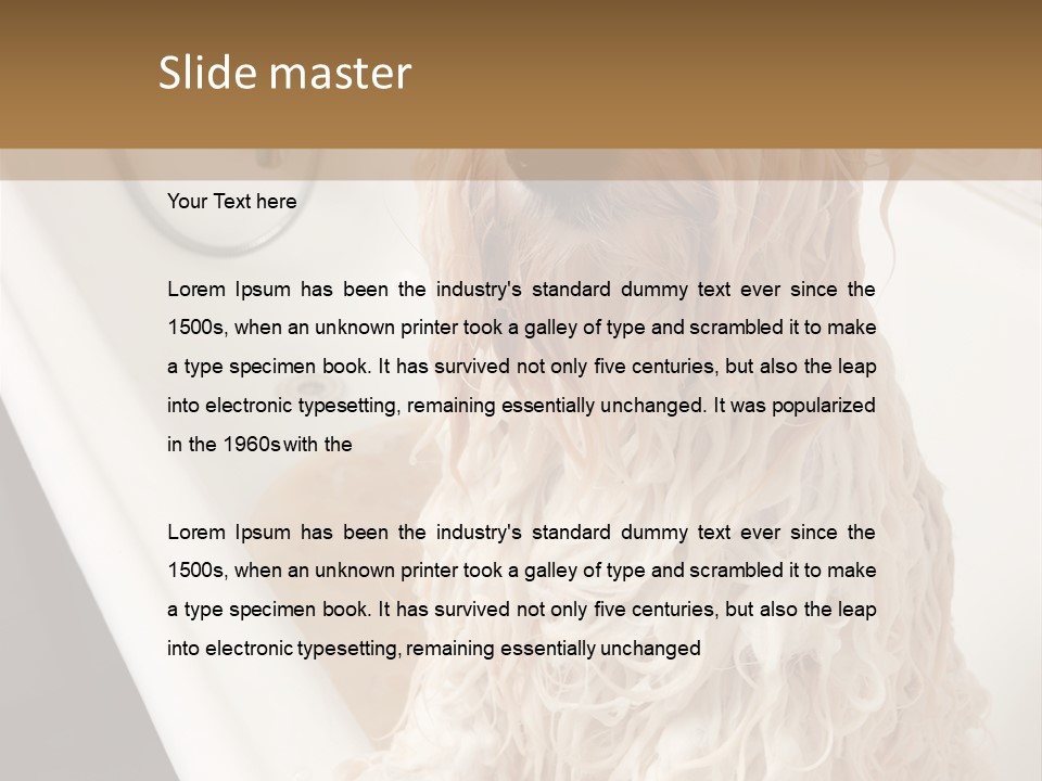 Sunrise Woman White PowerPoint Template