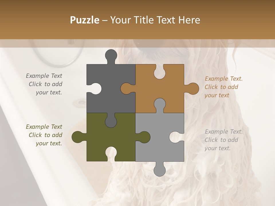 Sunrise Woman White PowerPoint Template