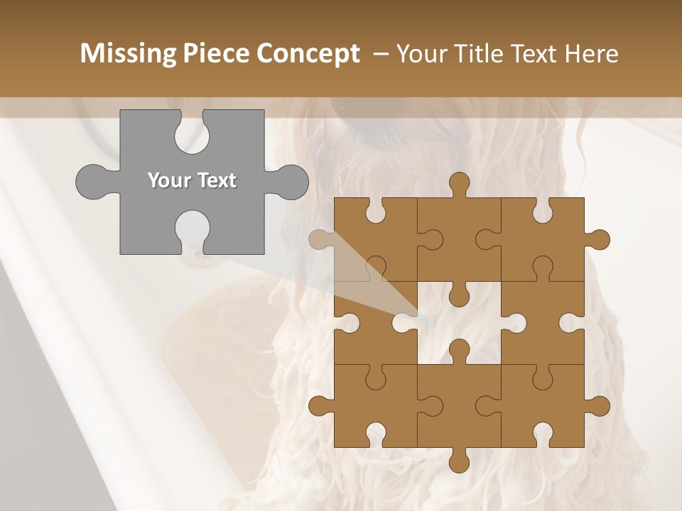 Sunrise Woman White PowerPoint Template