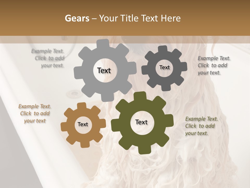 Sunrise Woman White PowerPoint Template