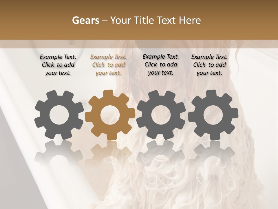 Sunrise Woman White PowerPoint Template