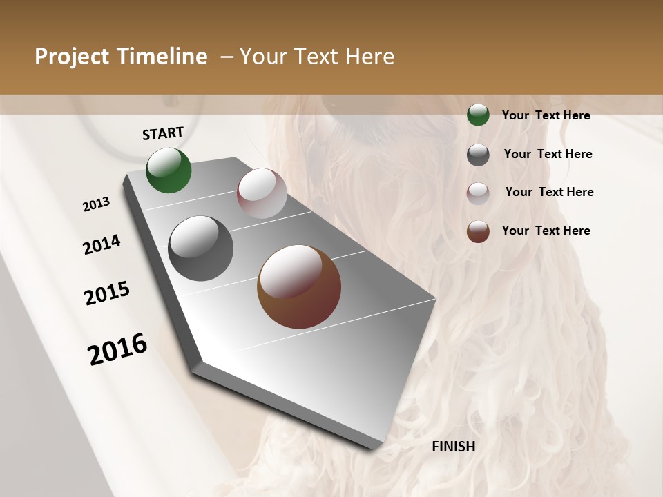 Sunrise Woman White PowerPoint Template