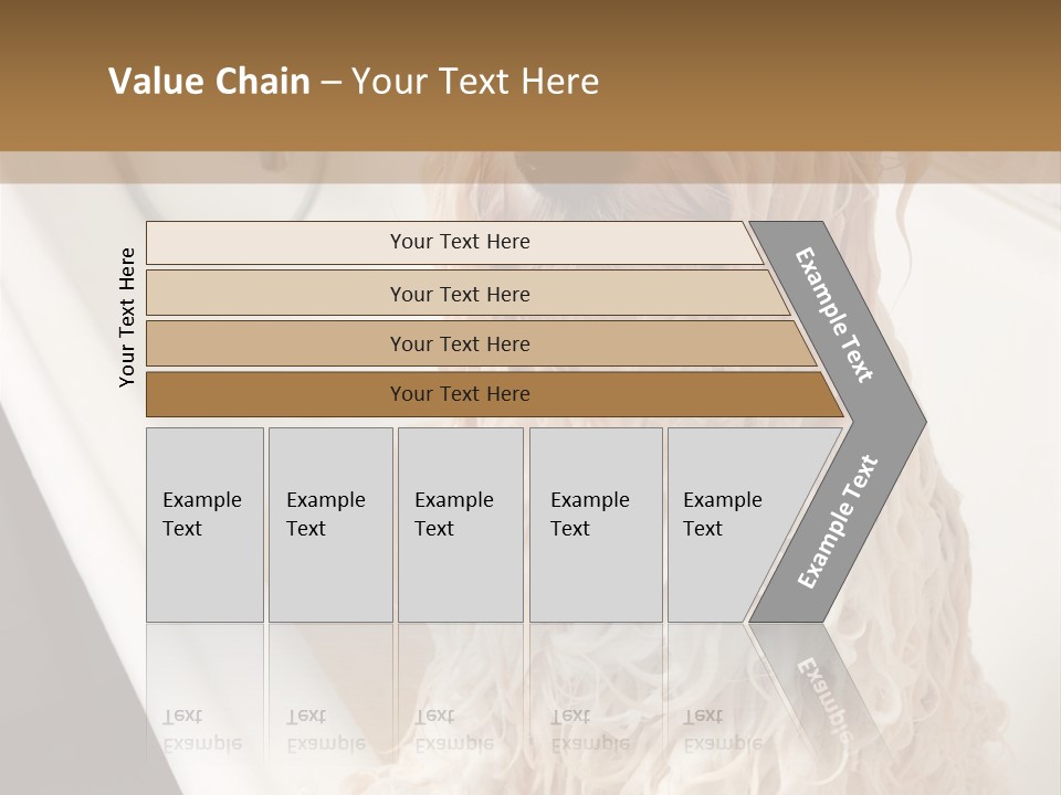 Sunrise Woman White PowerPoint Template