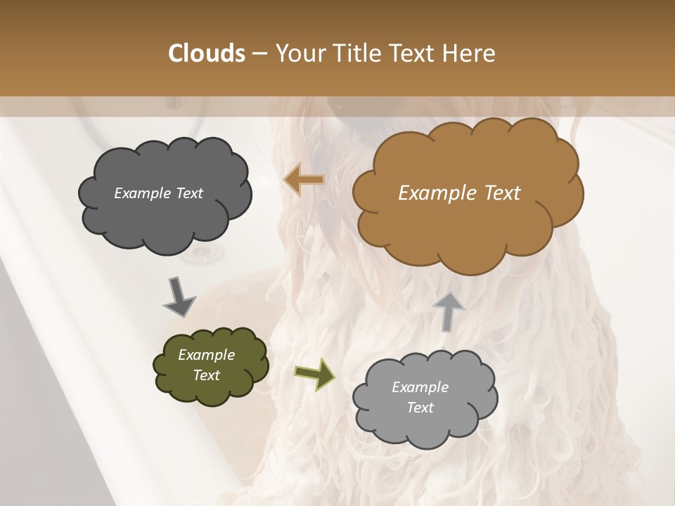 Sunrise Woman White PowerPoint Template