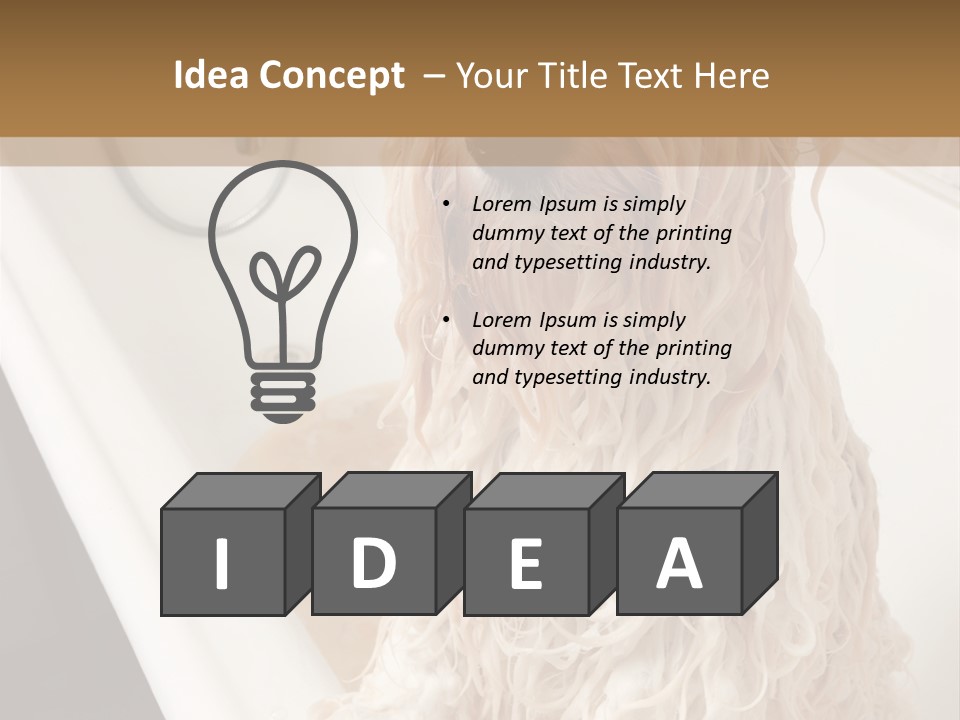 Sunrise Woman White PowerPoint Template