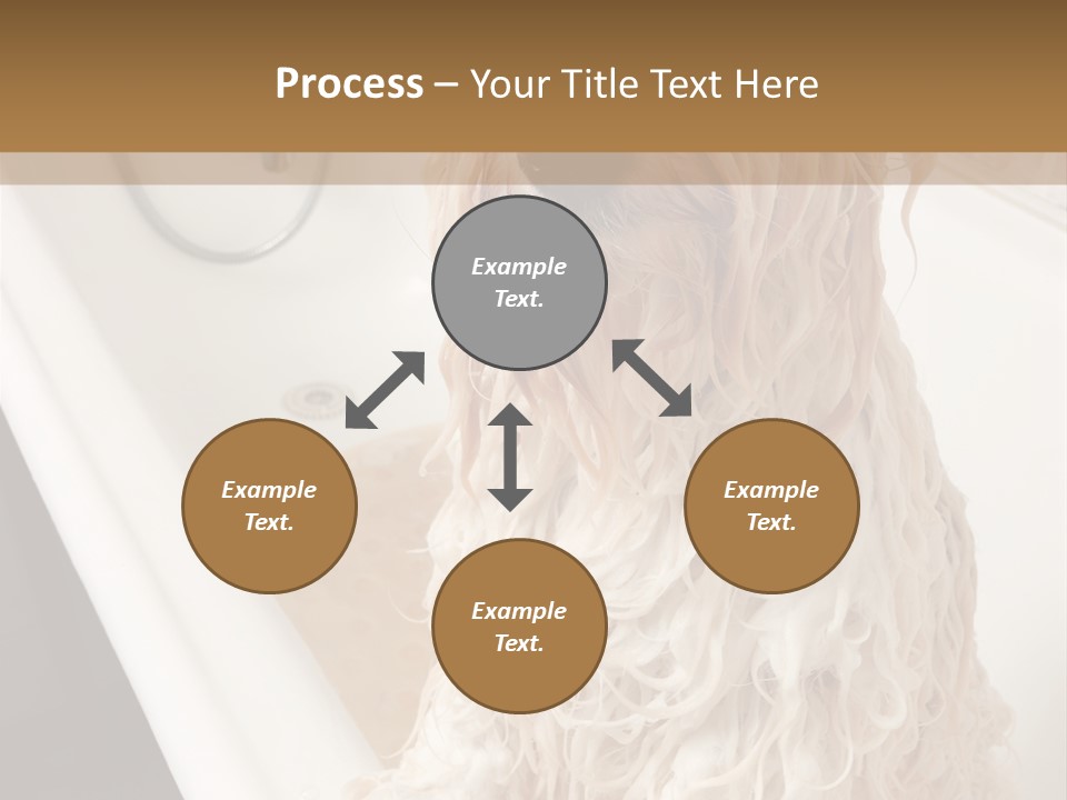 Sunrise Woman White PowerPoint Template