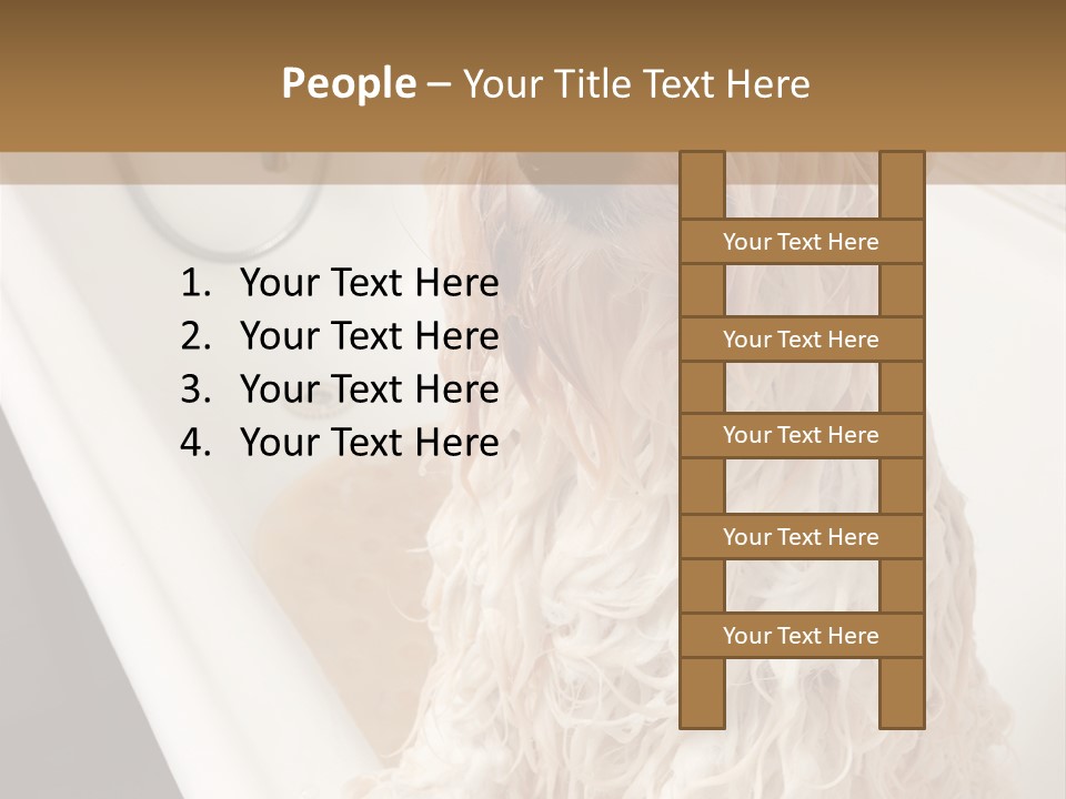 Sunrise Woman White PowerPoint Template