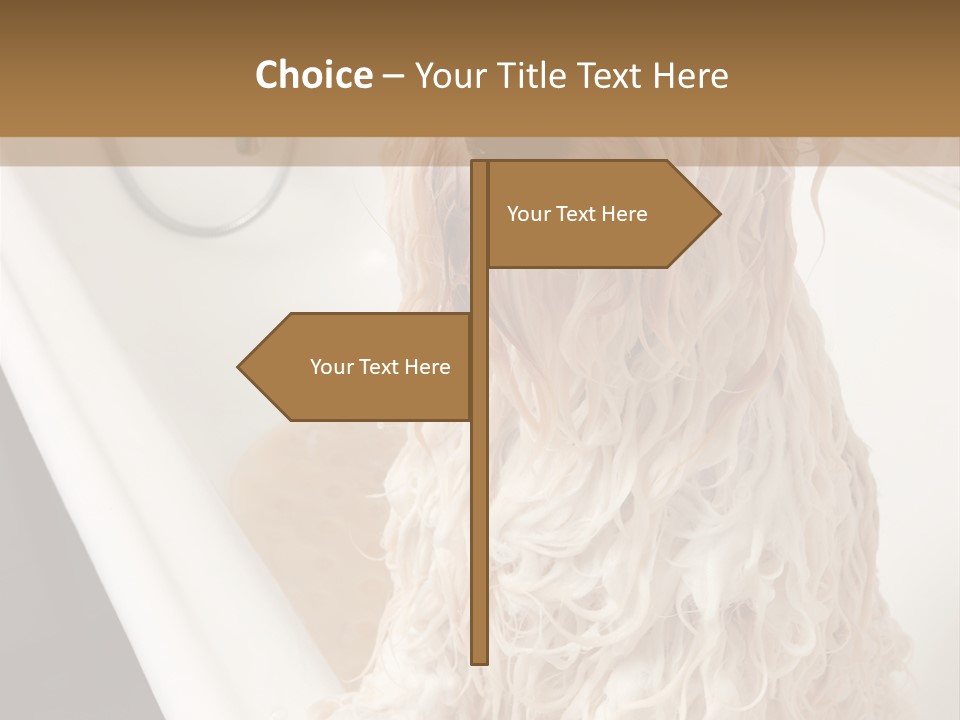 Sunrise Woman White PowerPoint Template