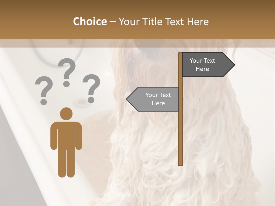 Sunrise Woman White PowerPoint Template