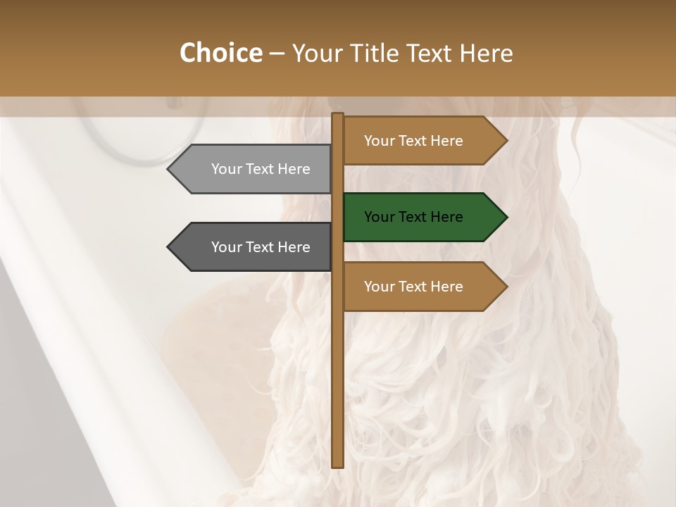 Sunrise Woman White PowerPoint Template