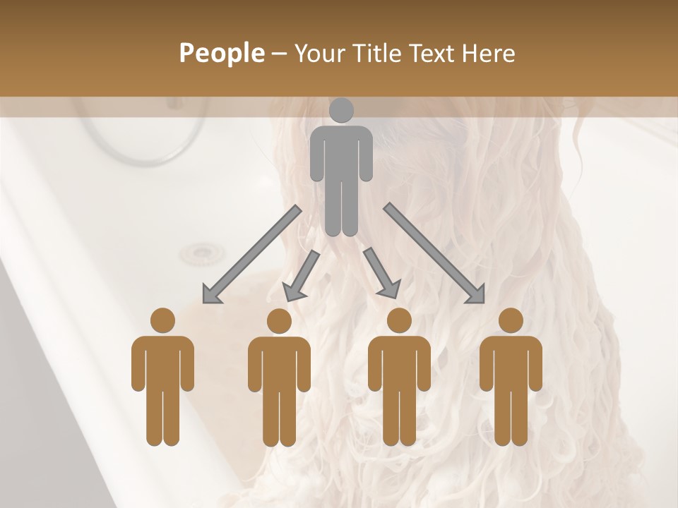 Sunrise Woman White PowerPoint Template