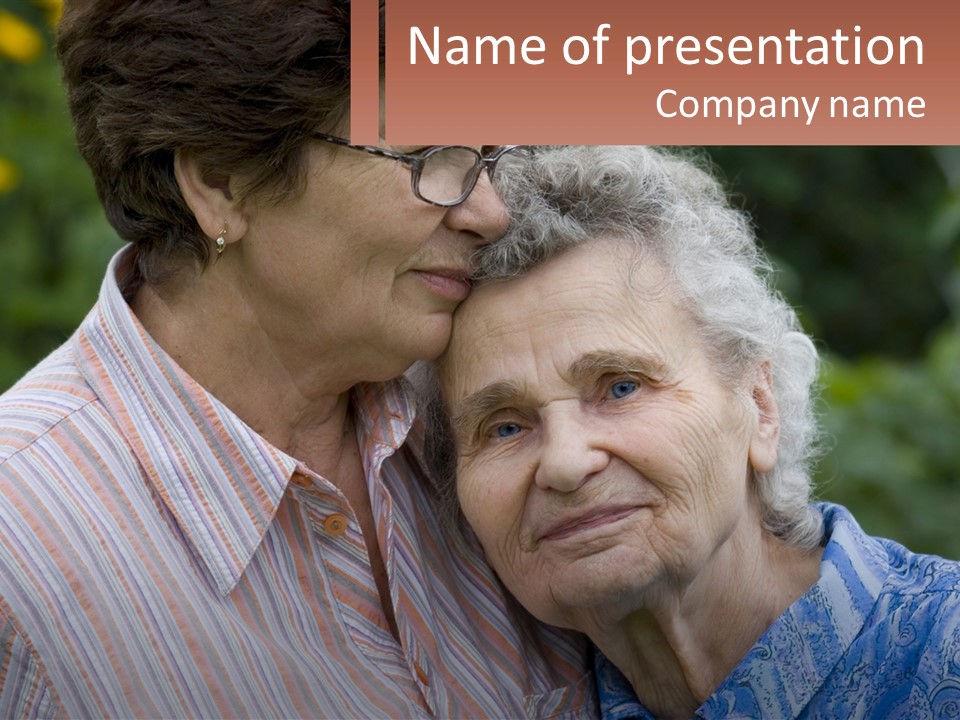 Lifestyle Older Sea PowerPoint Template