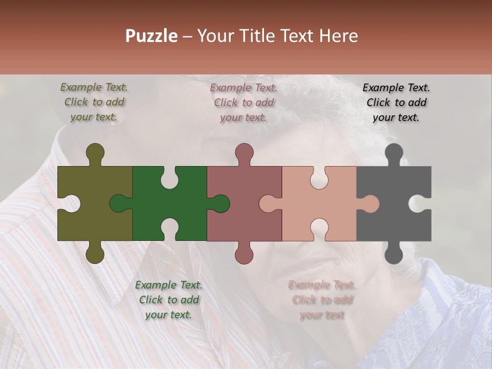 Lifestyle Older Sea PowerPoint Template