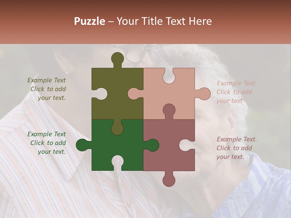 Lifestyle Older Sea PowerPoint Template