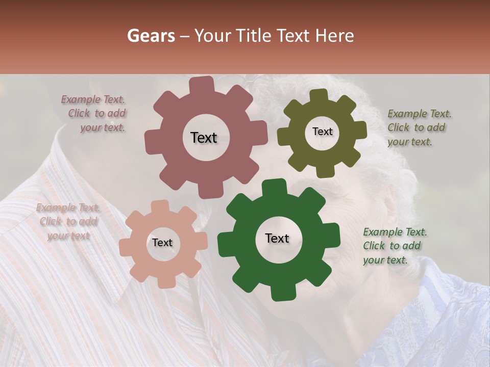 Lifestyle Older Sea PowerPoint Template