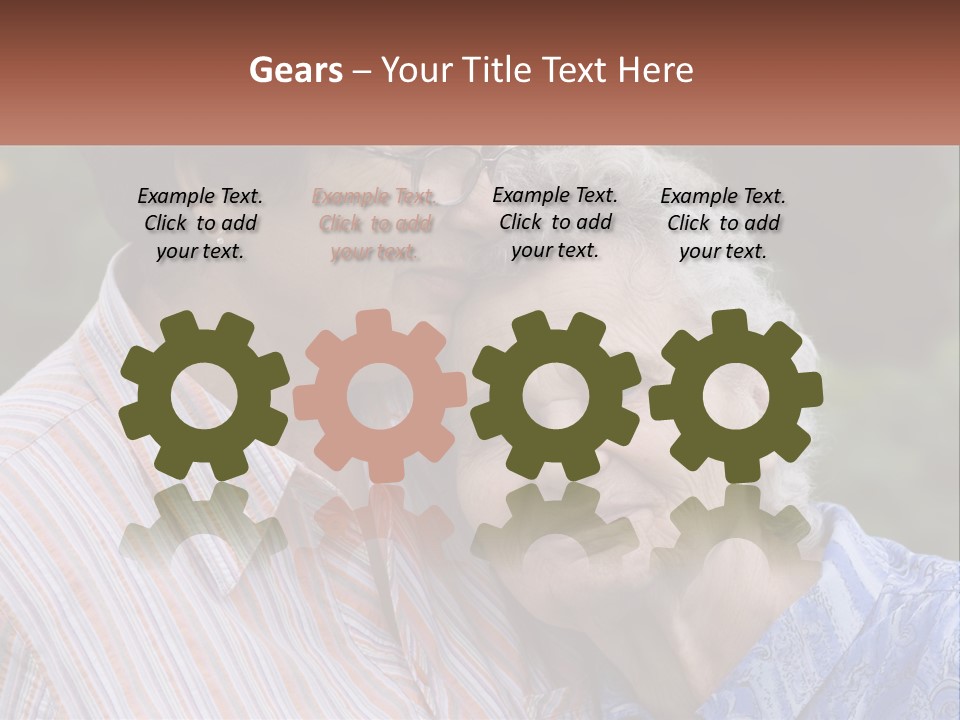 Lifestyle Older Sea PowerPoint Template