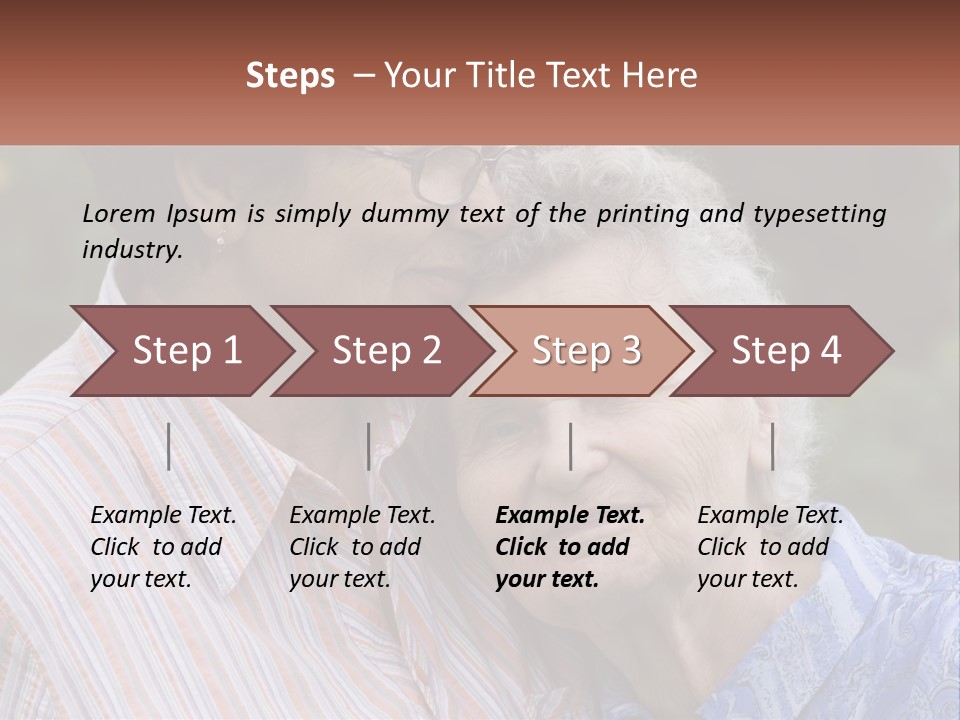 Lifestyle Older Sea PowerPoint Template
