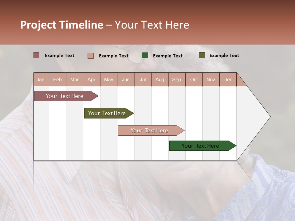 Lifestyle Older Sea PowerPoint Template