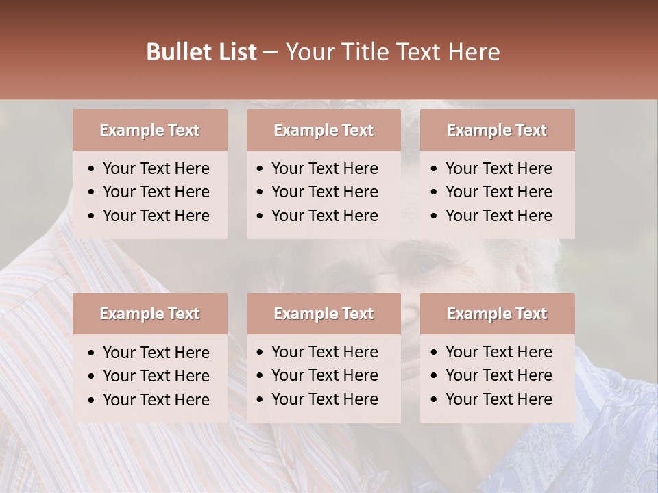 Lifestyle Older Sea PowerPoint Template