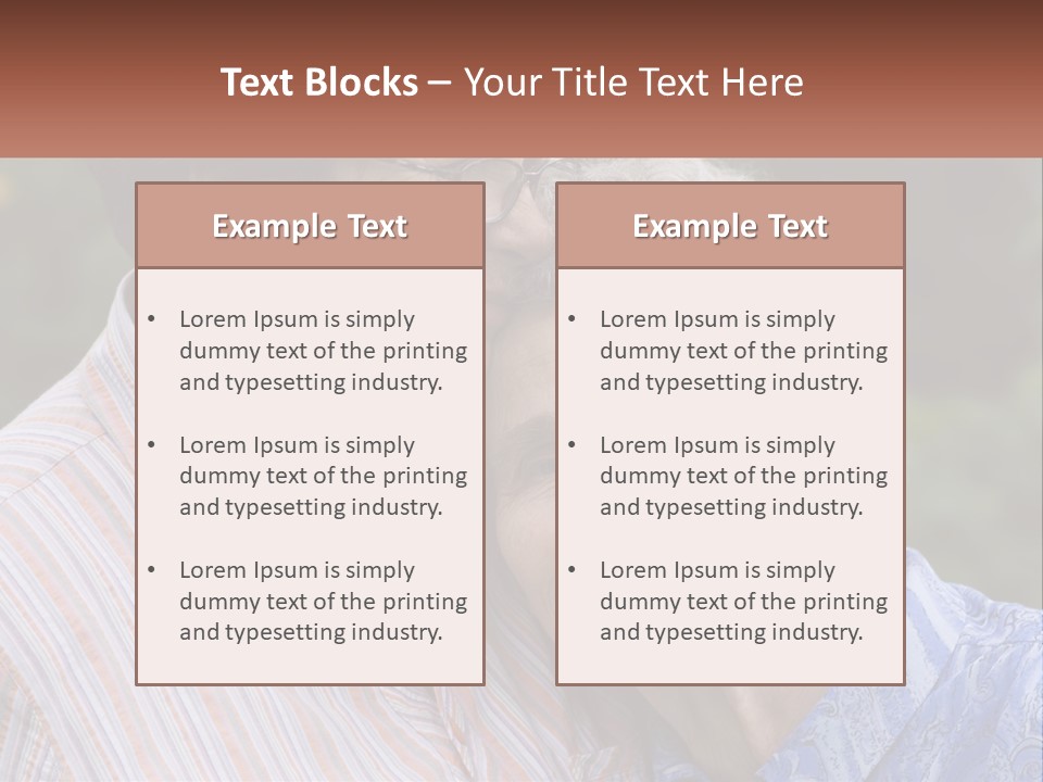 Lifestyle Older Sea PowerPoint Template