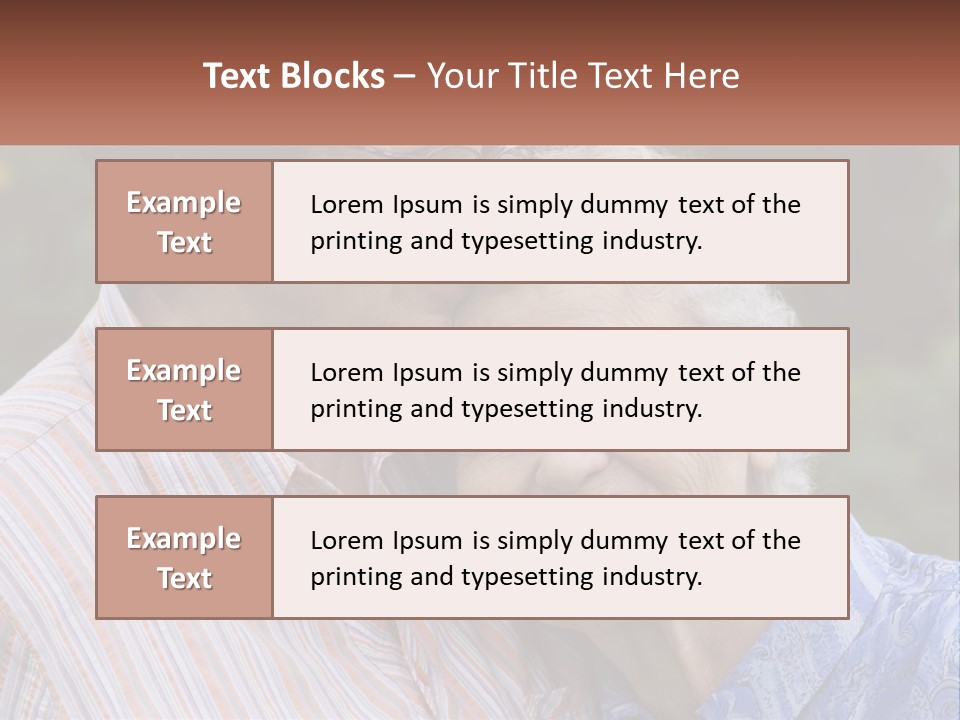 Lifestyle Older Sea PowerPoint Template