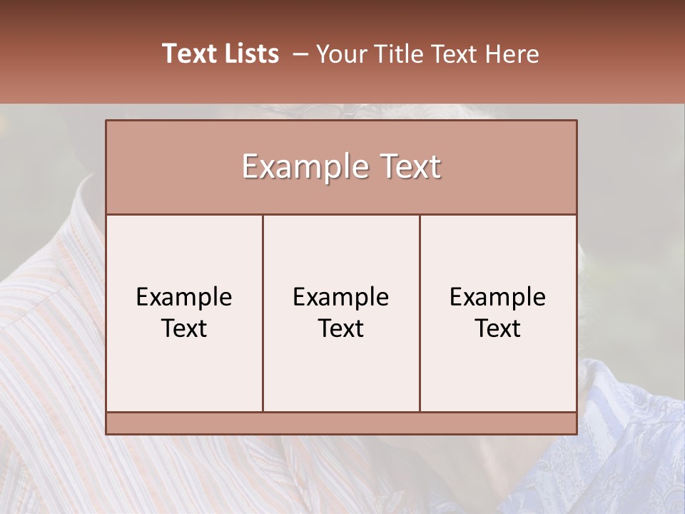 Lifestyle Older Sea PowerPoint Template