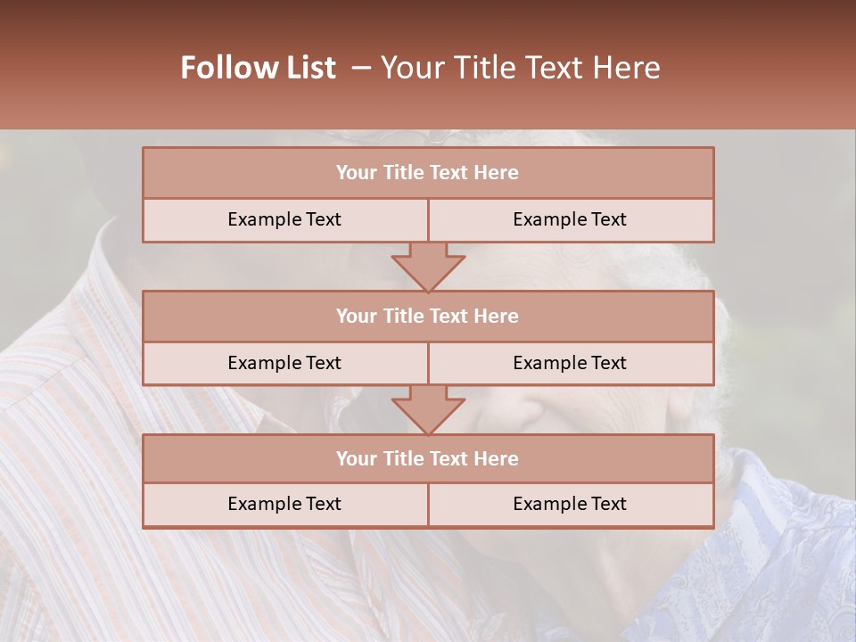 Lifestyle Older Sea PowerPoint Template