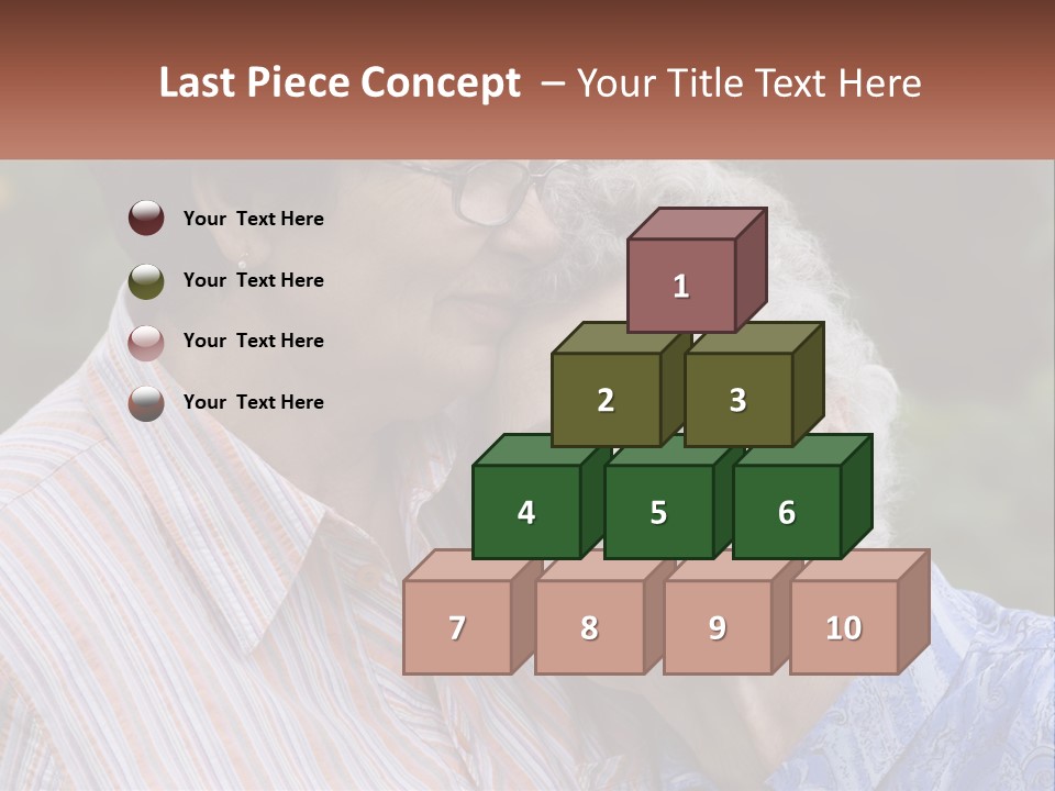 Lifestyle Older Sea PowerPoint Template