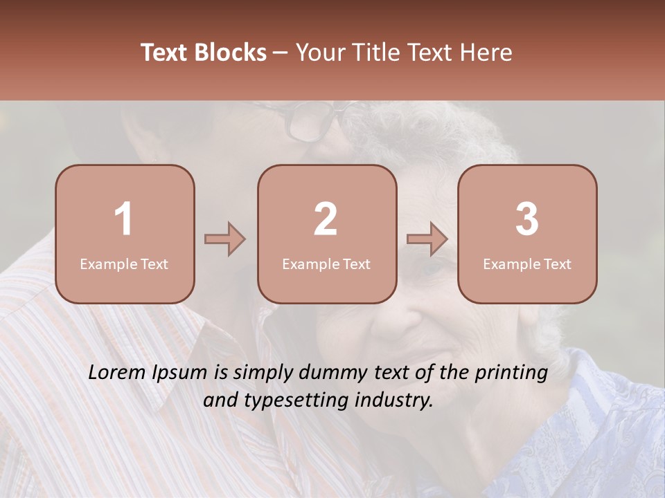 Lifestyle Older Sea PowerPoint Template