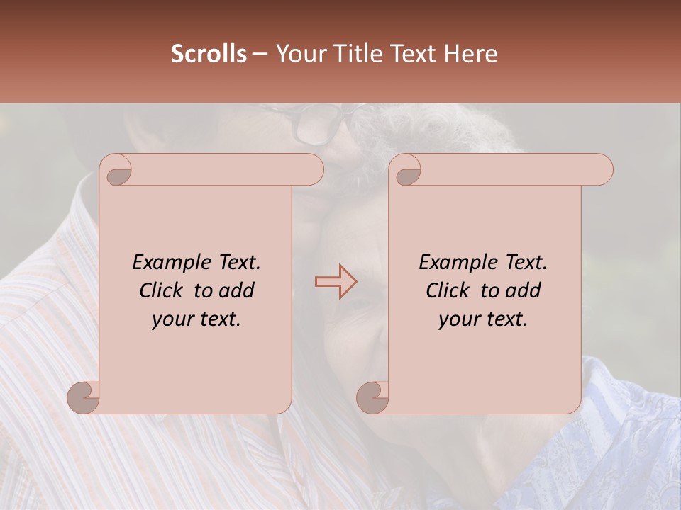 Lifestyle Older Sea PowerPoint Template