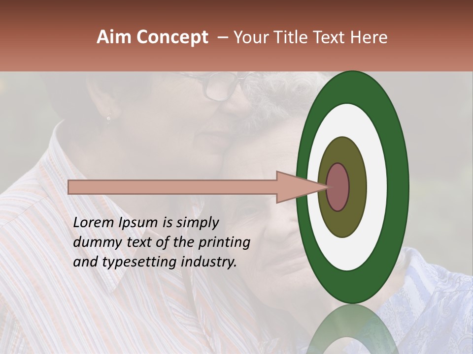 Lifestyle Older Sea PowerPoint Template