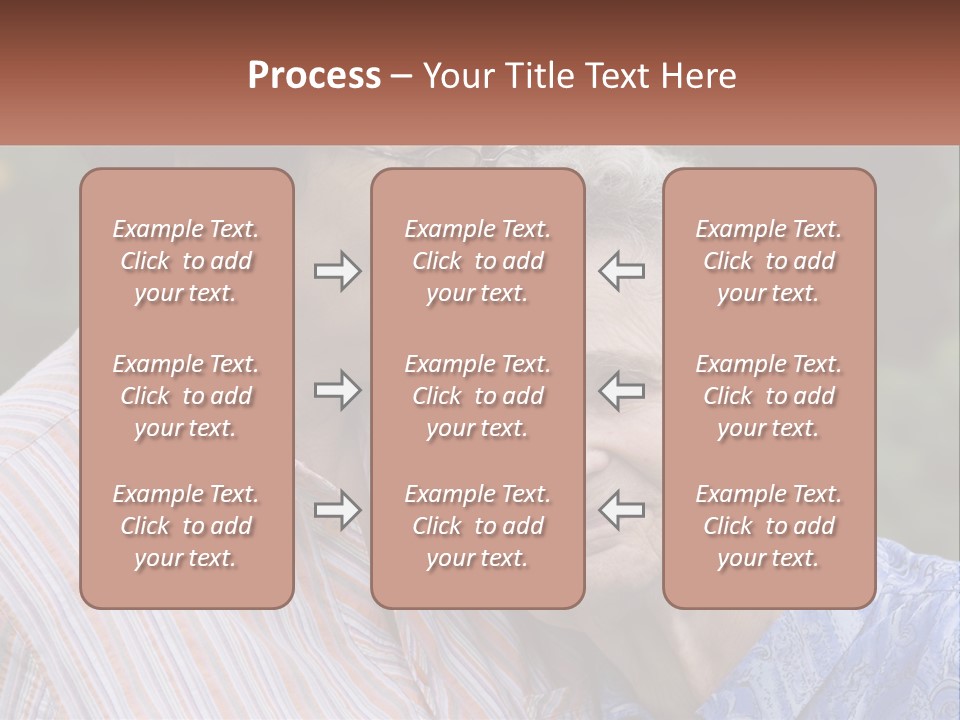 Lifestyle Older Sea PowerPoint Template