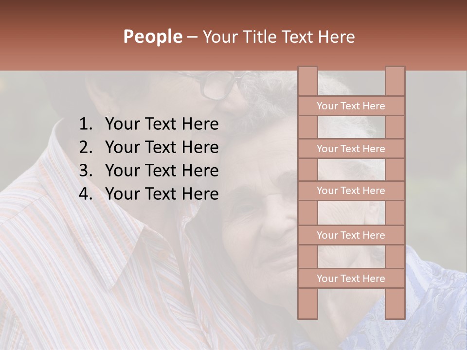 Lifestyle Older Sea PowerPoint Template