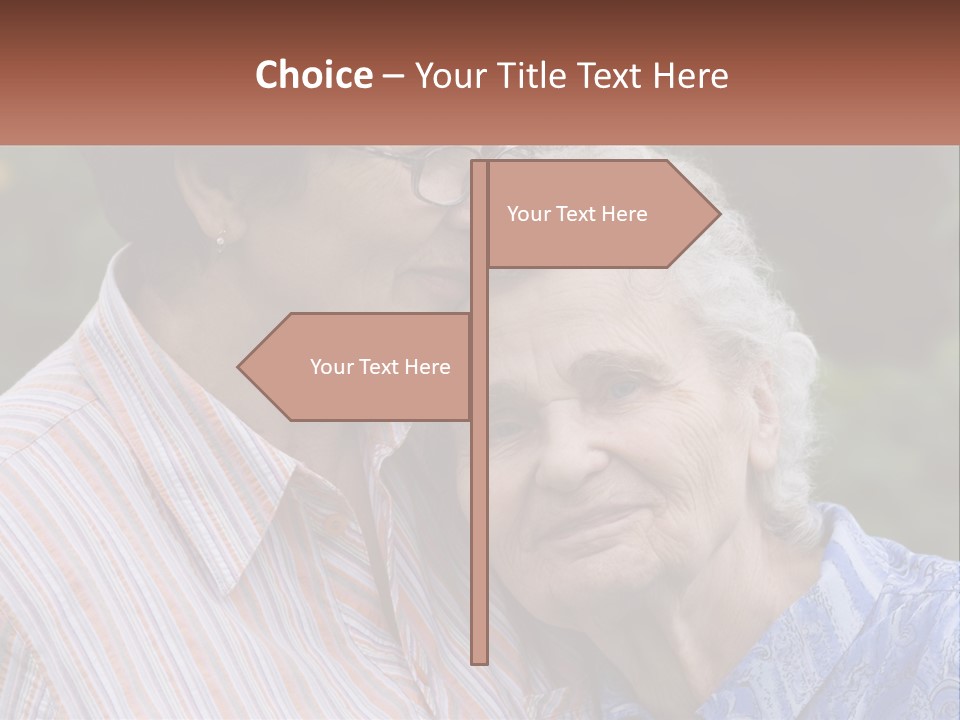 Lifestyle Older Sea PowerPoint Template