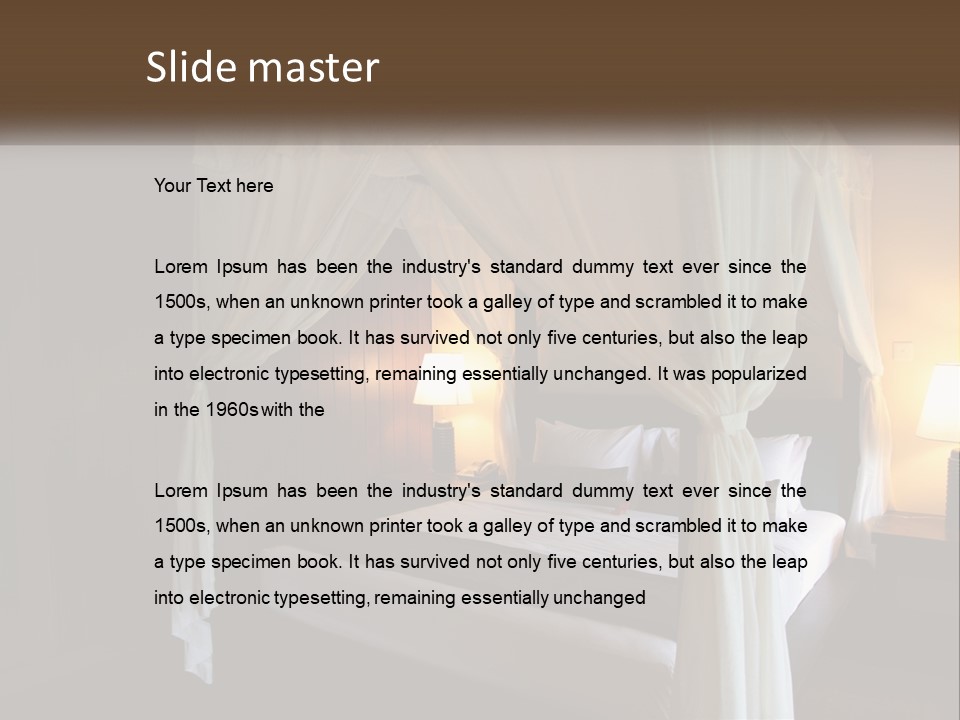 Standing Pensioner Retirement PowerPoint Template