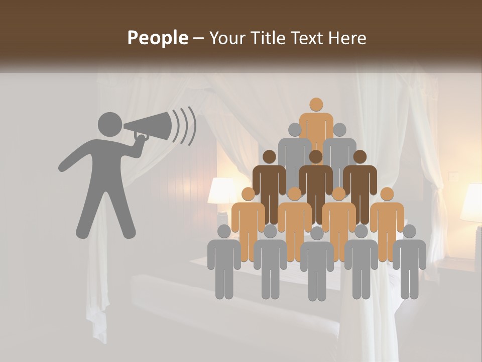 Standing Pensioner Retirement PowerPoint Template