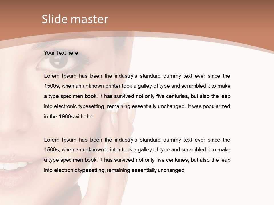 Elderly Woman Standing PowerPoint Template