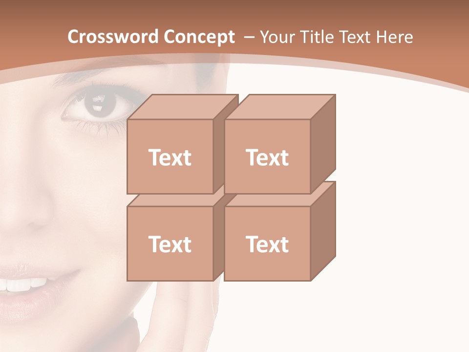 Elderly Woman Standing PowerPoint Template