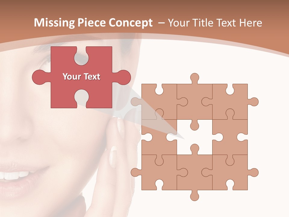 Elderly Woman Standing PowerPoint Template