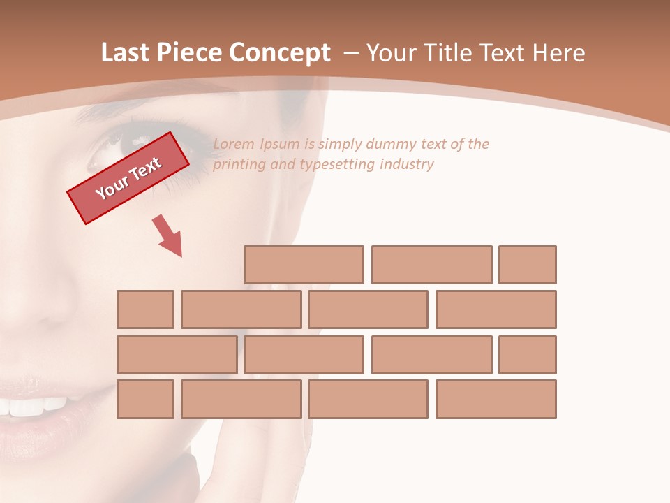 Elderly Woman Standing PowerPoint Template