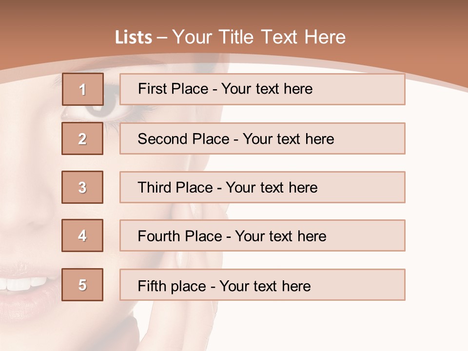 Elderly Woman Standing PowerPoint Template