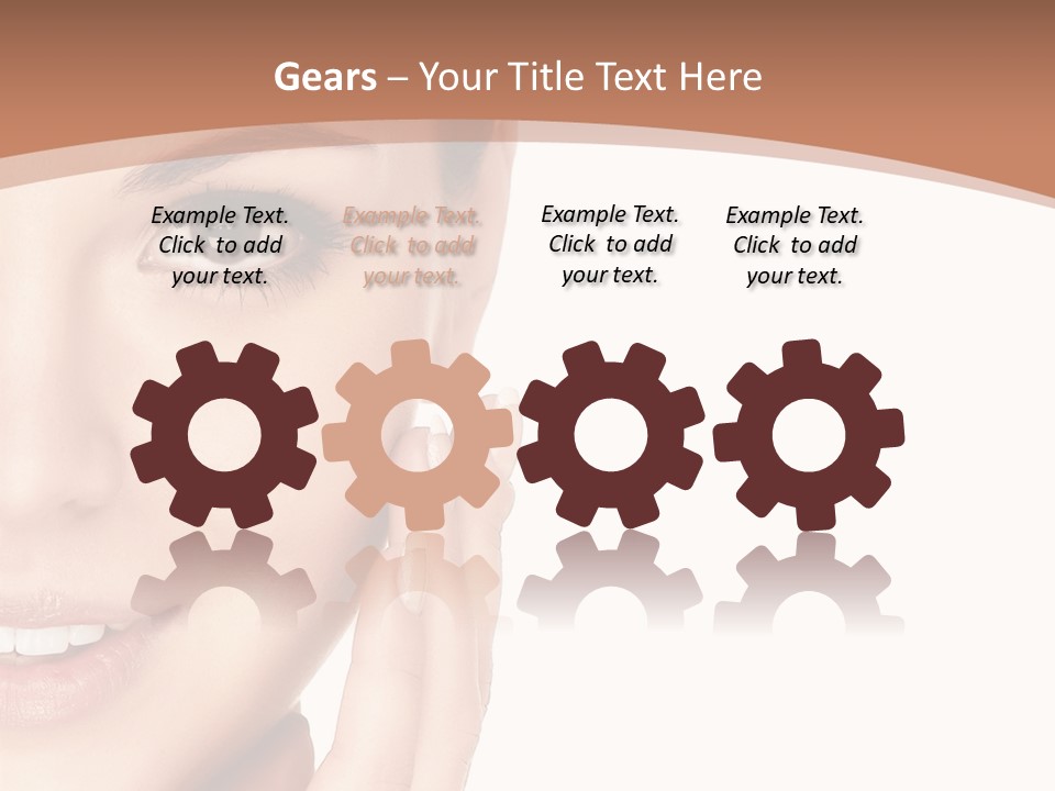 Elderly Woman Standing PowerPoint Template