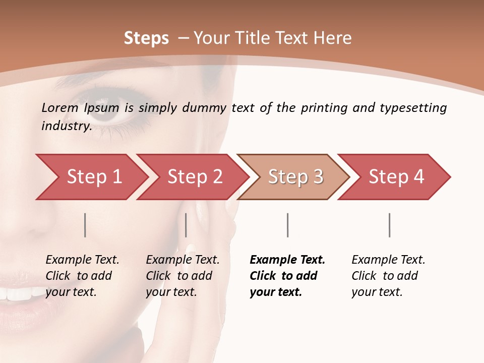 Elderly Woman Standing PowerPoint Template