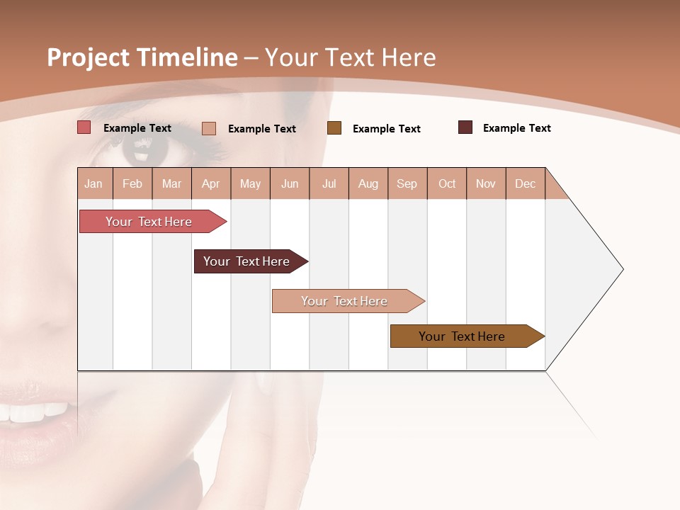 Elderly Woman Standing PowerPoint Template