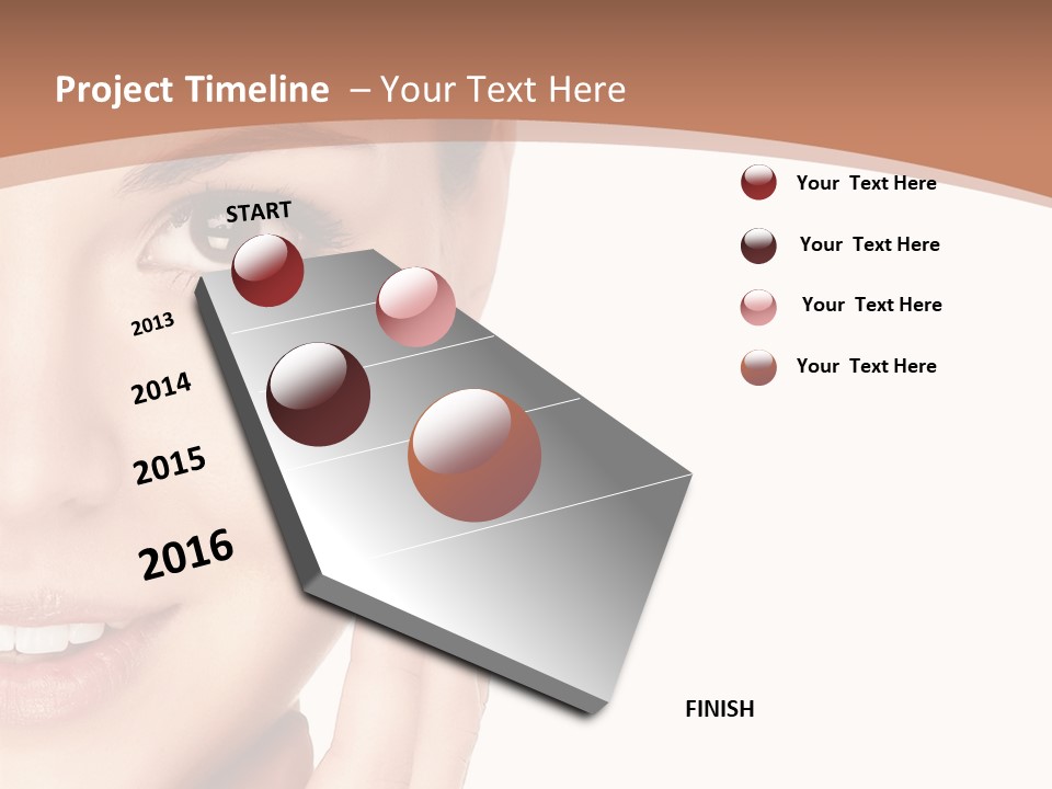 Elderly Woman Standing PowerPoint Template