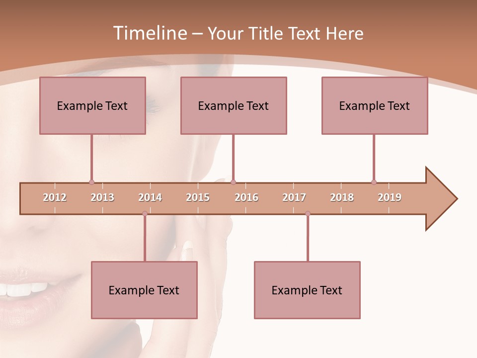 Elderly Woman Standing PowerPoint Template
