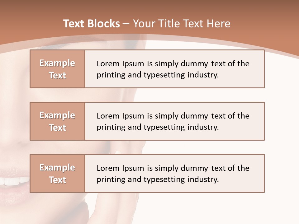 Elderly Woman Standing PowerPoint Template