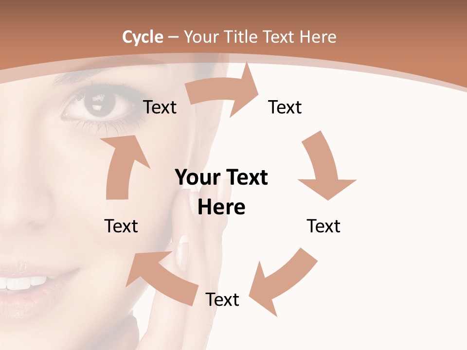 Elderly Woman Standing PowerPoint Template