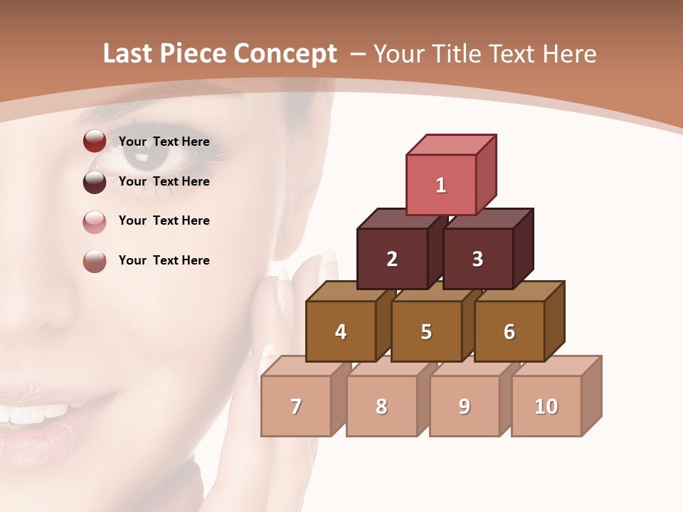 Elderly Woman Standing PowerPoint Template