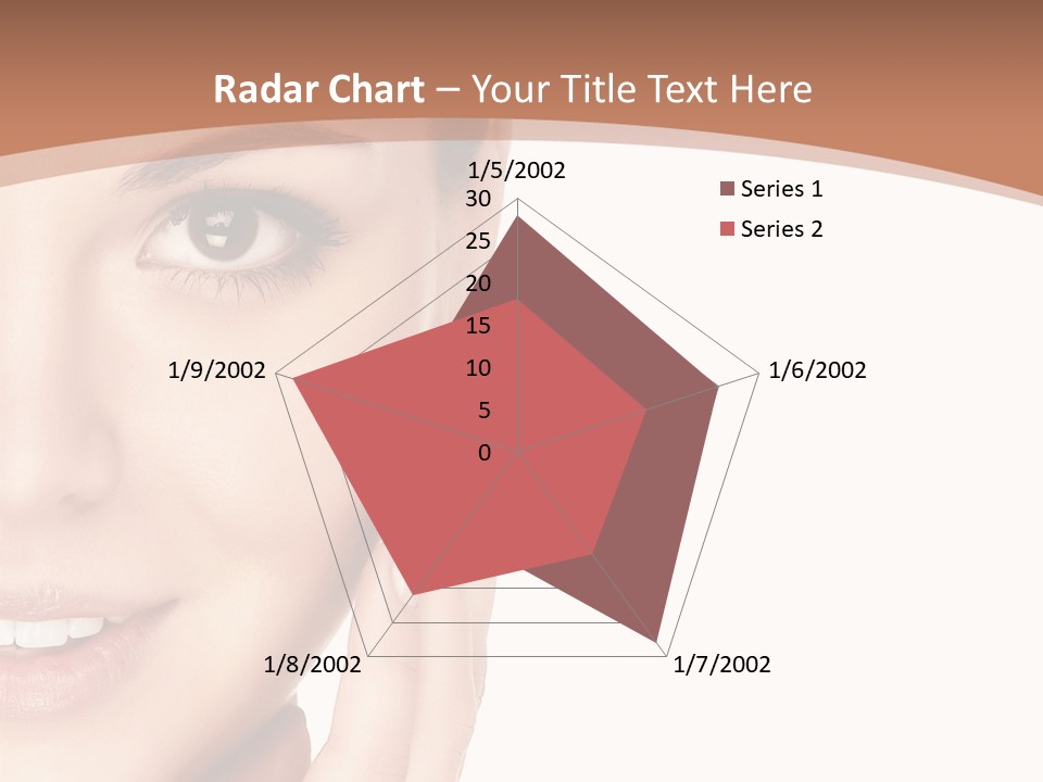 Elderly Woman Standing PowerPoint Template